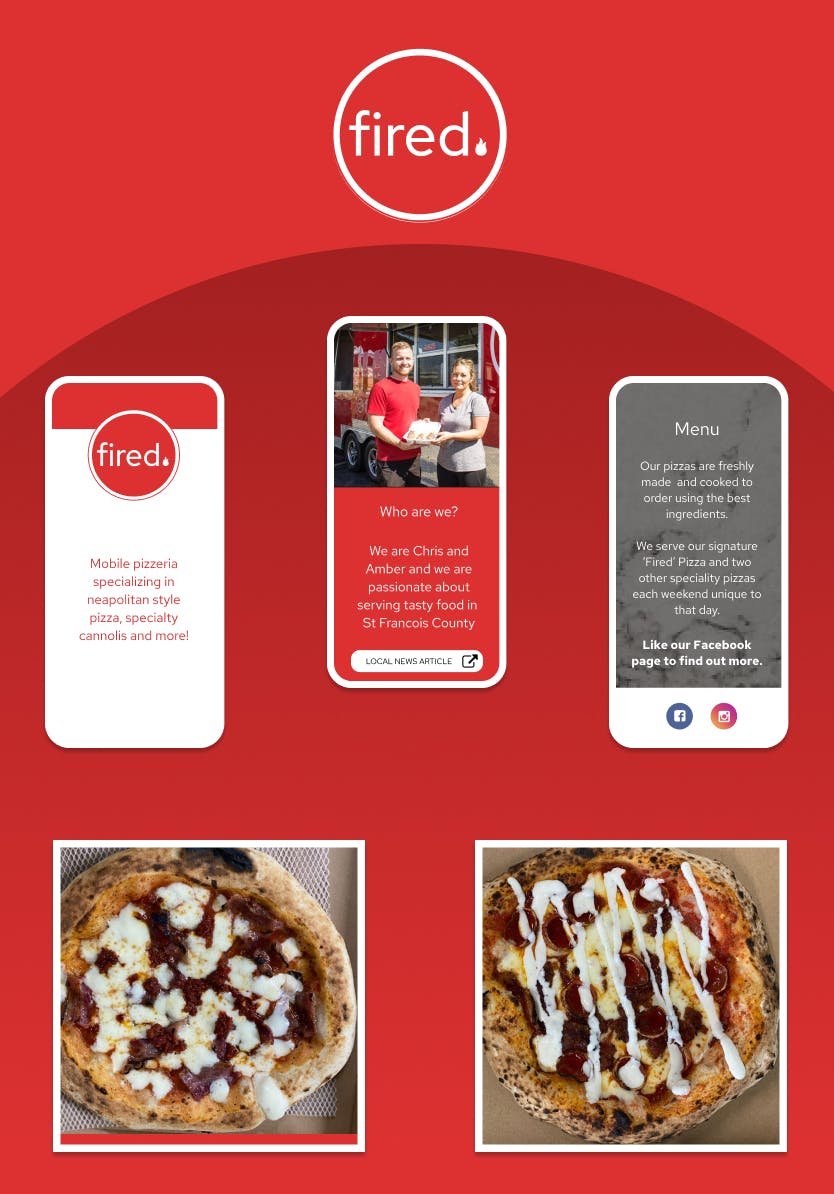 Fired Pizza UI\UX Presentation