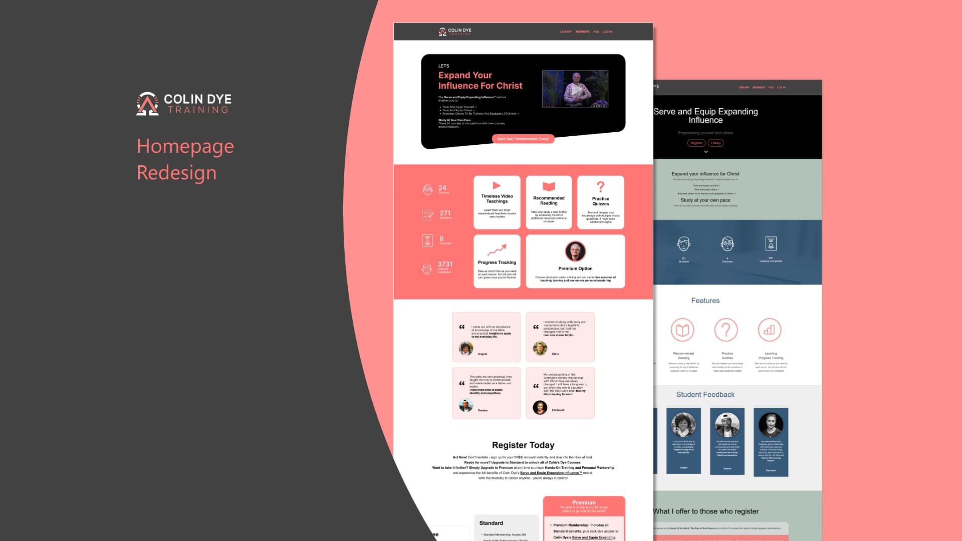 Website Redesign - Before / After